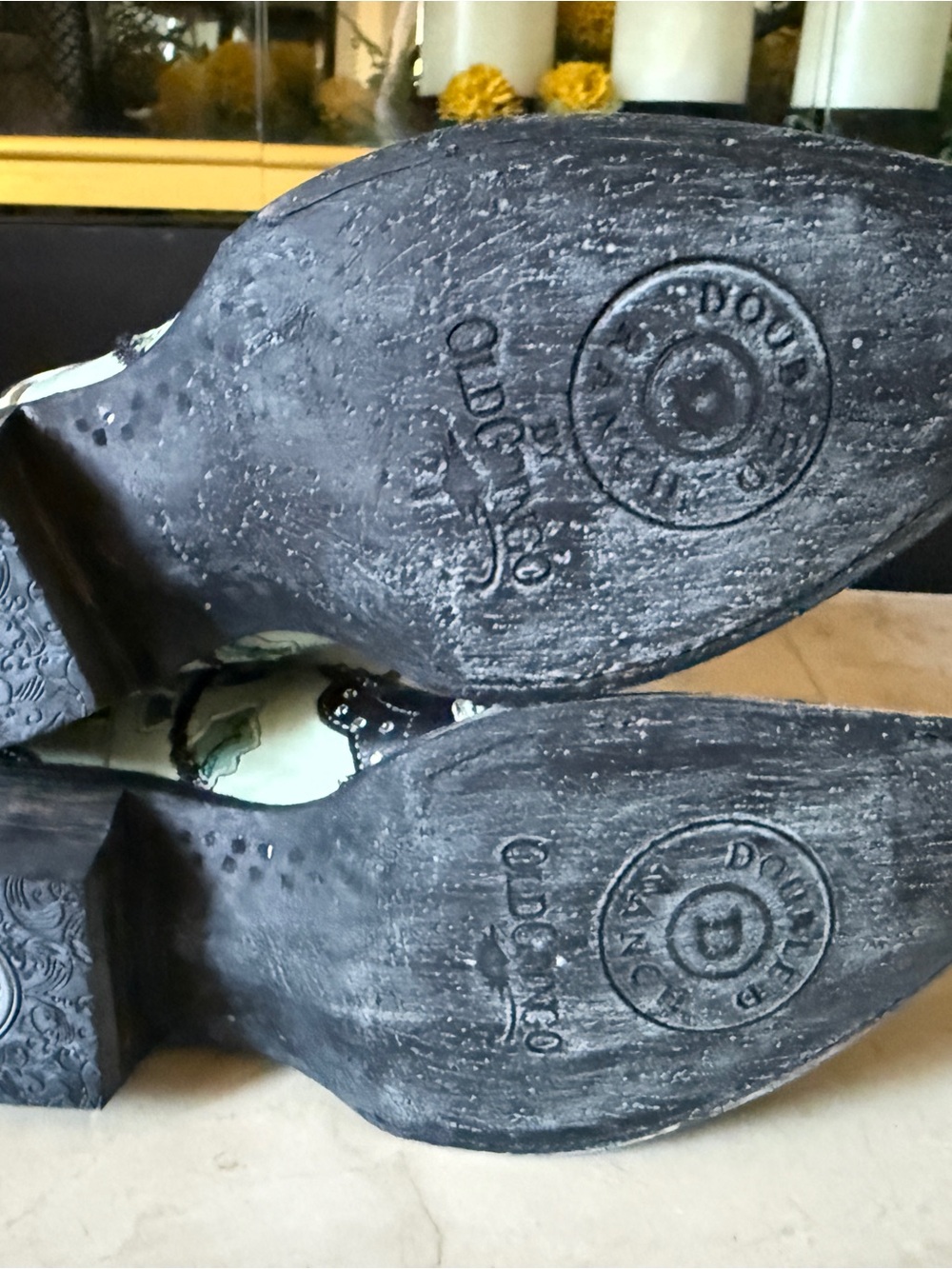 Double D Ranch & Old Gringo Mint & Black Embroidered Women's Western Booties Sz - Picture 10 of 11